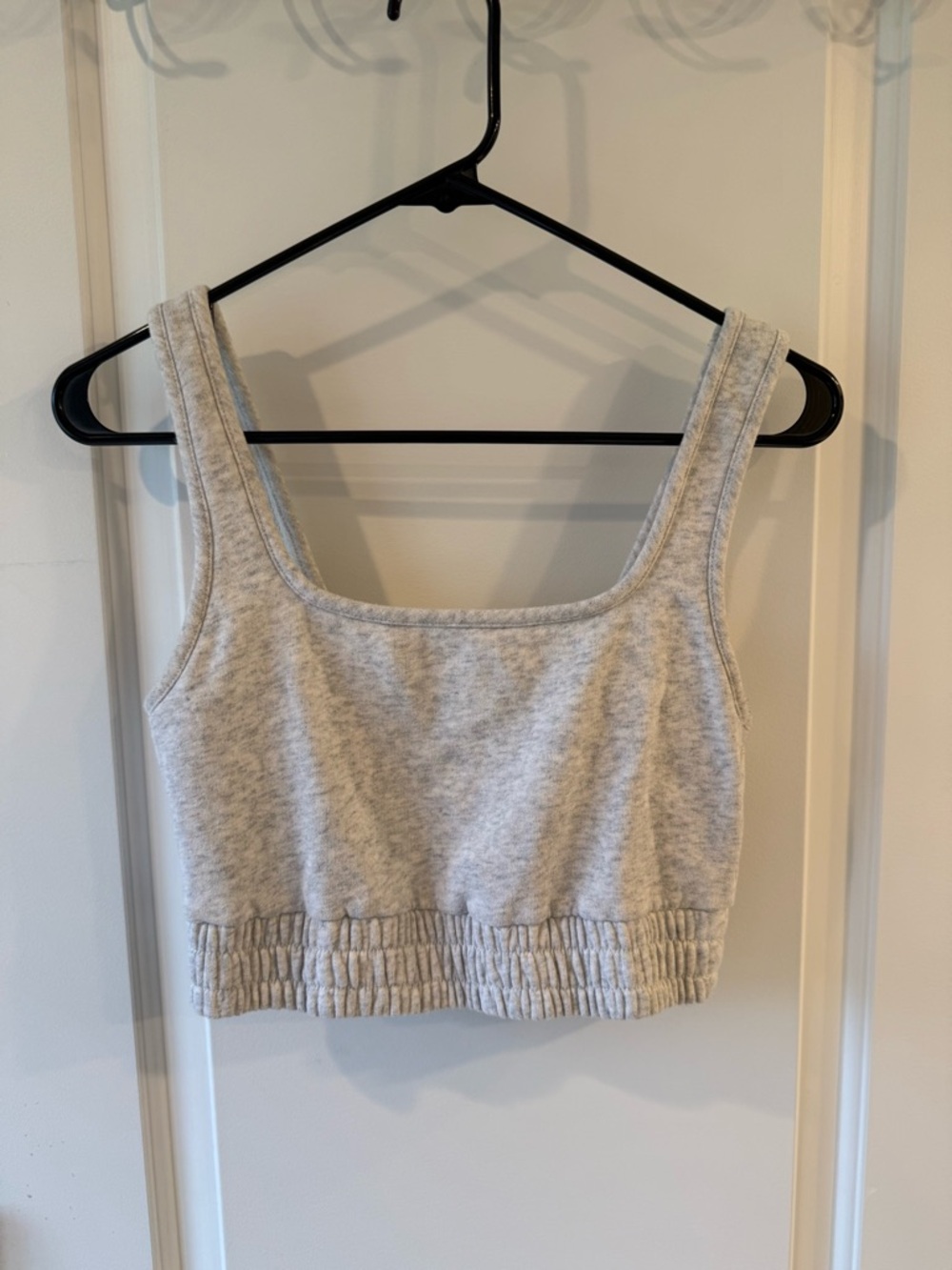 Abercrombie & Fitch Heather Gray Lounge Sports Bra